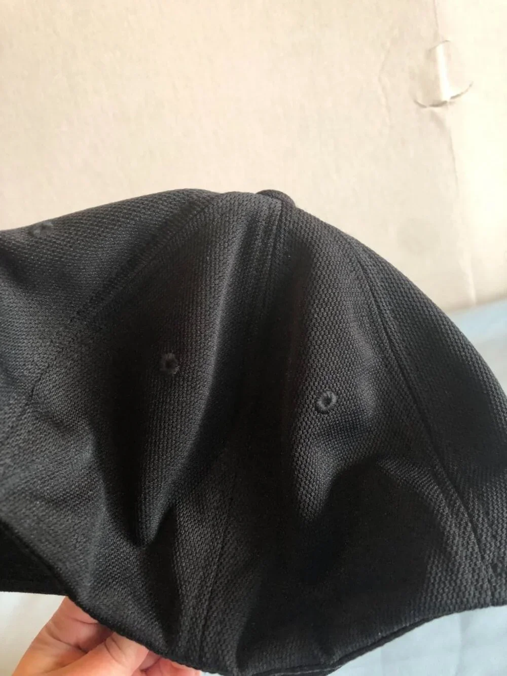 Brandt Flexfit L/XL Black Baseball Cap Hat #F27 - Picture 2 of 4